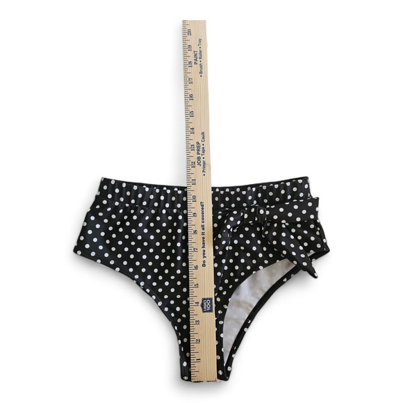 NWOT Black and White Polka Dot Womens 2 Piece Bathing suit Size Small - Picture 7 of 8